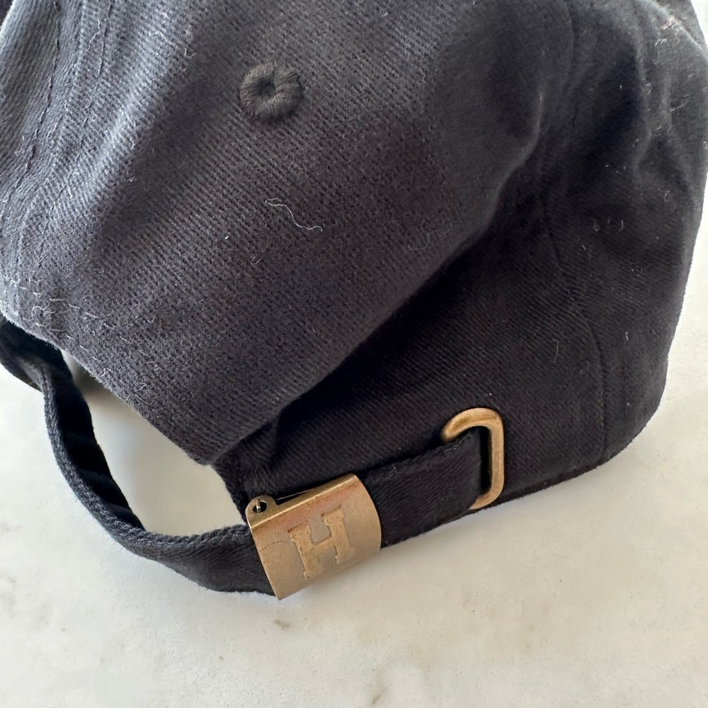 Harvard Adjustable Black Baseball Hat with Red H Logo NWT - Picture 3 of 3